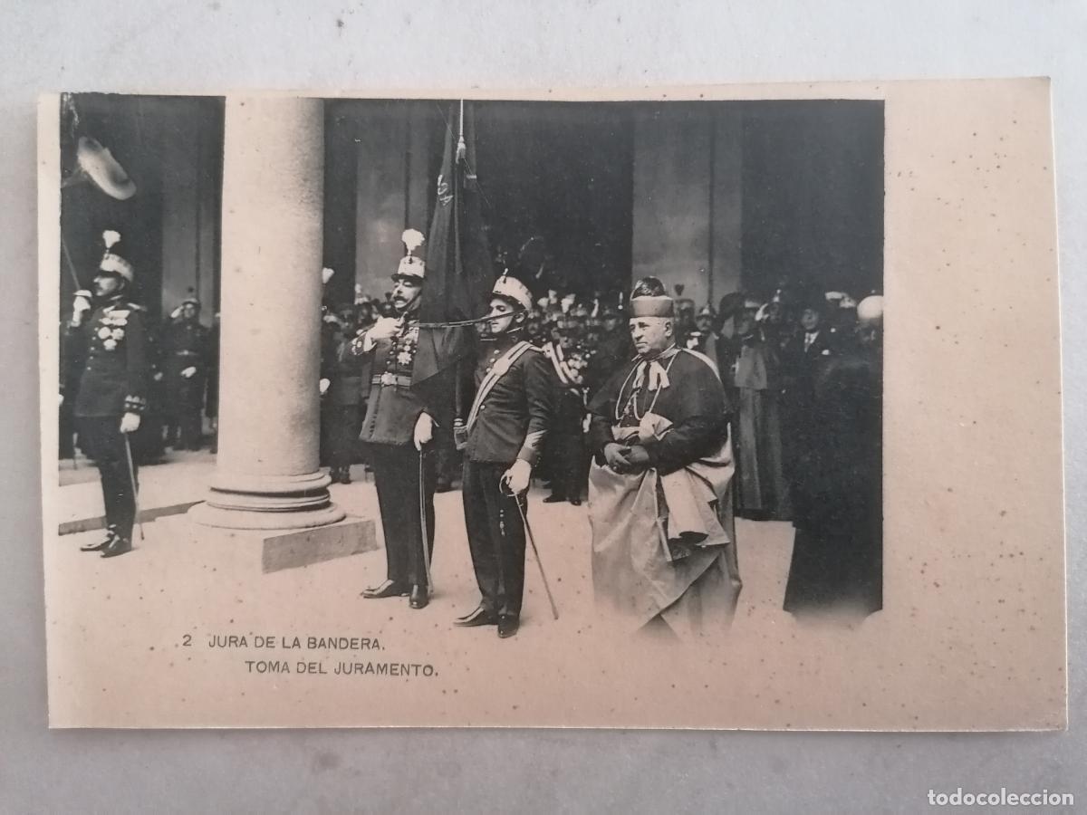 Militaria: POSTAL MILITAR N&ordm; 2, JURA DE BANDERA, TOMA DE JURAMENTO, FOTOTIPIA HAUSER Y MENET