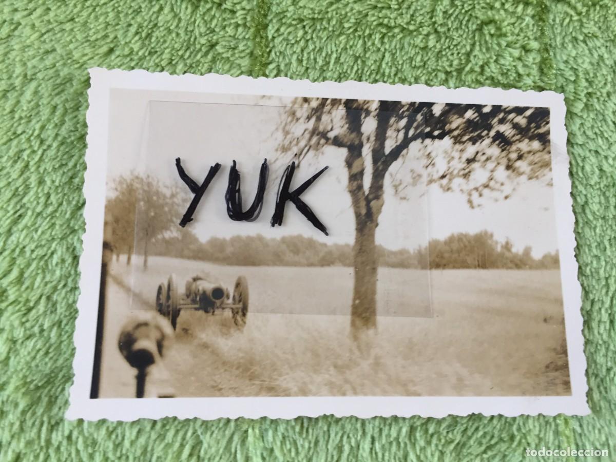 Militaria: *** FOTO FOTOGRAFIA DE CA&Ntilde;ON ALEM&Aacute;N EN UNA CARRETERA *** III REICH *** 2&ordf; SEGUNDA GUERRA MUNDIAL ***