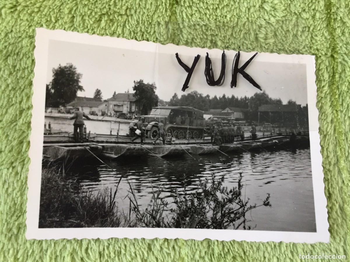 Militaria: * FOTO ORIGINAL DE PUENTE MOVIL PARA VEHICULOS ALEMANES * III REICH ** 2&ordf; SEGUNDA GUERRA MUNDIAL ***