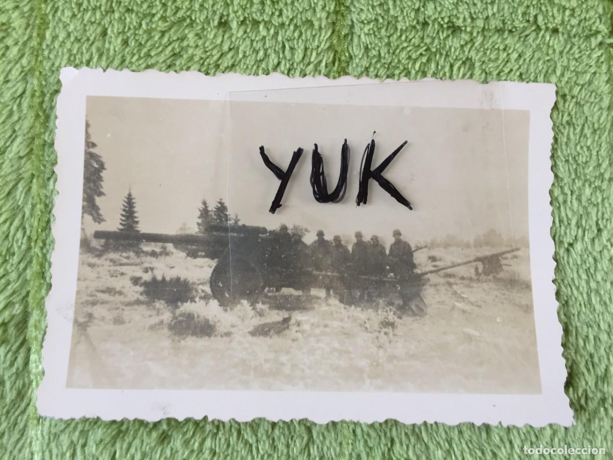 Militaria: FOTO DE CA&Ntilde;ON ALEM&Aacute;N Y SOLDADOS ALEMANES EN FRENTE RUSO * III REICH * 2&ordf; SEGUNDA GUERRA MUNDIAL ***