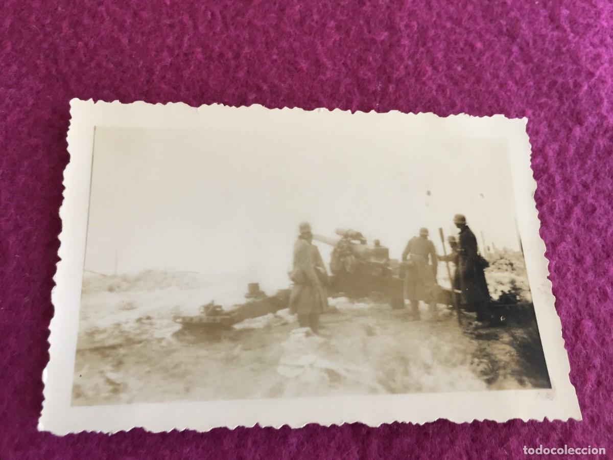 Militaria: FOTO ORIGINAL DE CA&Ntilde;ON Y SOLDADOS ALEMANES EN EL FRENTE * III REICH * 2&ordf; SEGUNDA GUERRA MUNDIAL