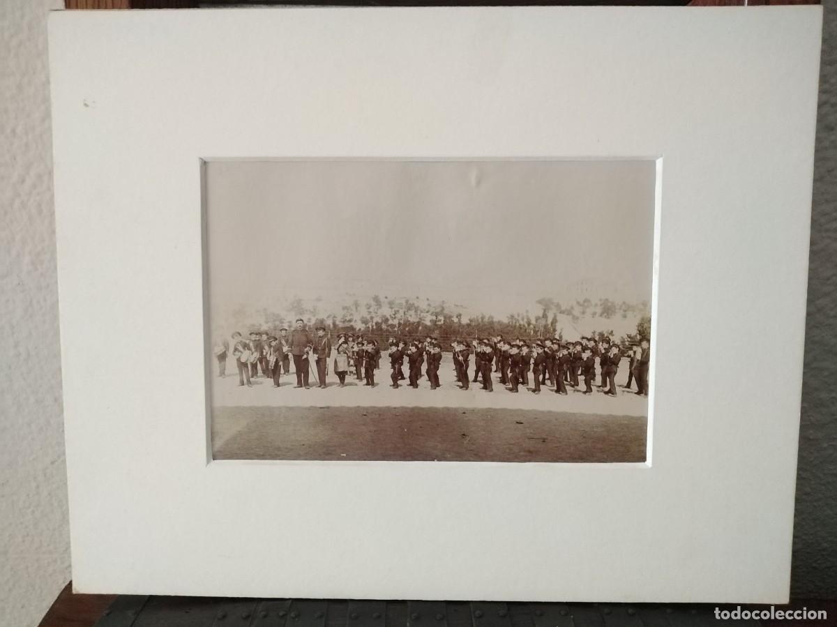 Militaria: Fotograf&iacute;a Infantes, ni&ntilde;os y ni&ntilde;as en Colegio o Academia Militar. Espa&ntilde;a. Original.