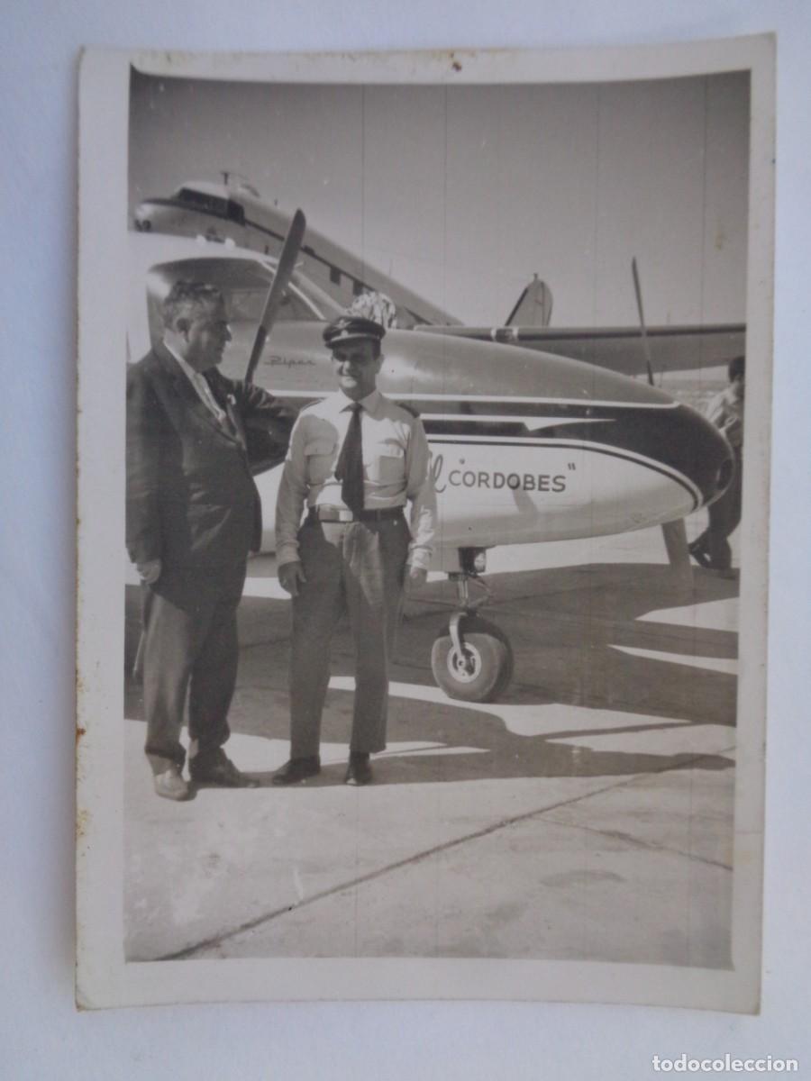 Militaria: AVIACION : FOTO DE MILITAR DEL EJERCITO DEL AIRE Y AVION LLAMADO &uml; EL CORDOBES &uml;