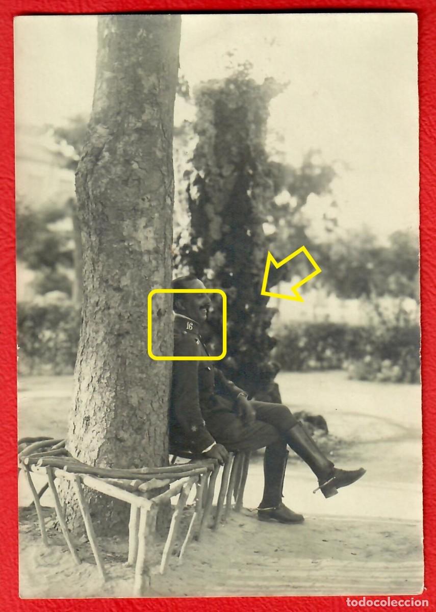 Militaria: Retrato Original de &eacute;poca &ndash; Teniente de Caballeria - Regimiento 16 - Epoca Alfonso XIII