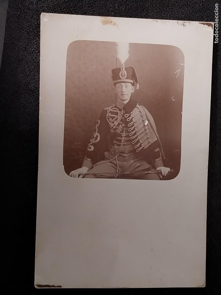 Militaria: HUSAR DE PAVIA ALFONSO XIII FOTO ORIGINAL DORSO POSTAL SC ORIGINAL EPOCA CABALLERIA