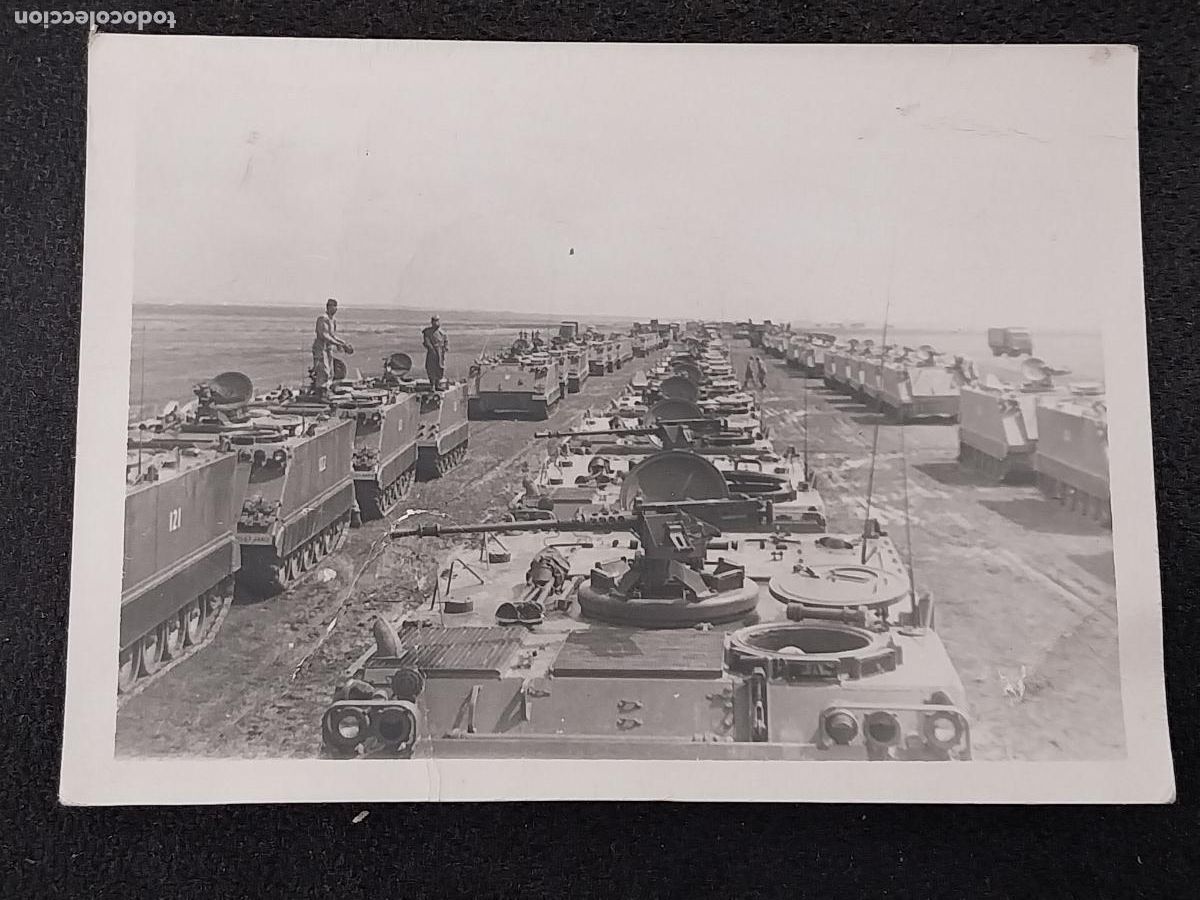 Military Antiques: VEHICULOS BLINDADOS A&Ntilde;OS 50 FOTO PARTICULAR 10,5X7,5CM MILITAR SOLDADOS