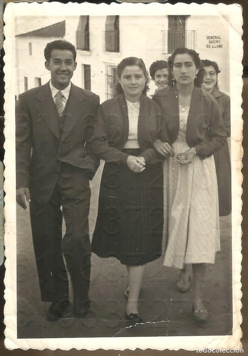 Military Antiques: VILLANUEVA DE LOS CASTILLEJOS FAMILIA PROCEDENTE 10X7 FOTOGRAFIA LM25