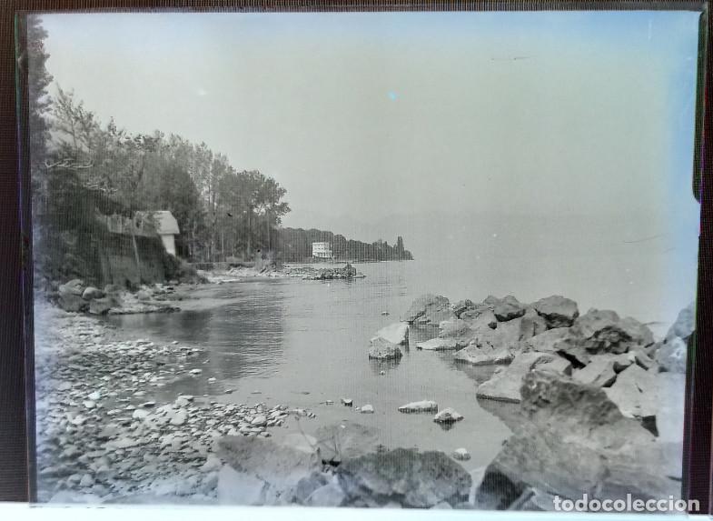 Militaria: NEGATIVO DE CRISTAL, FOTOGRAFIA DE PAISAJE A IDENTIFICAR, PPIOS SIGLO XX