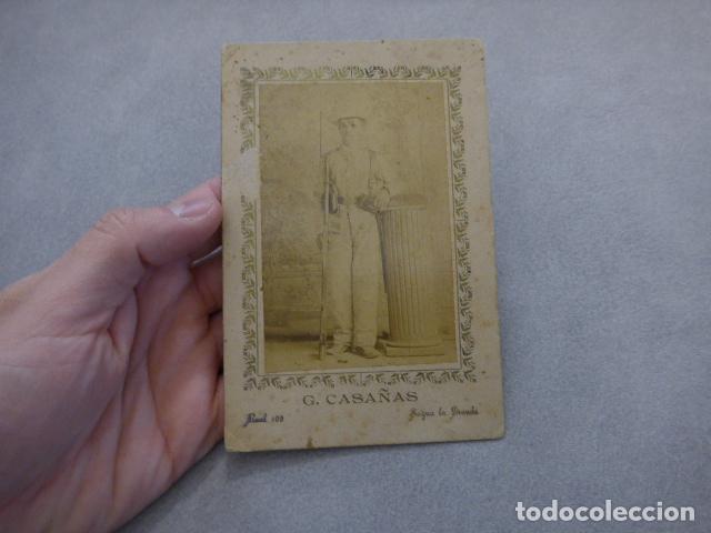 Militaria: Antigua fotografia original de la Guerra de Cuba, marcada de Sagua la Grande.