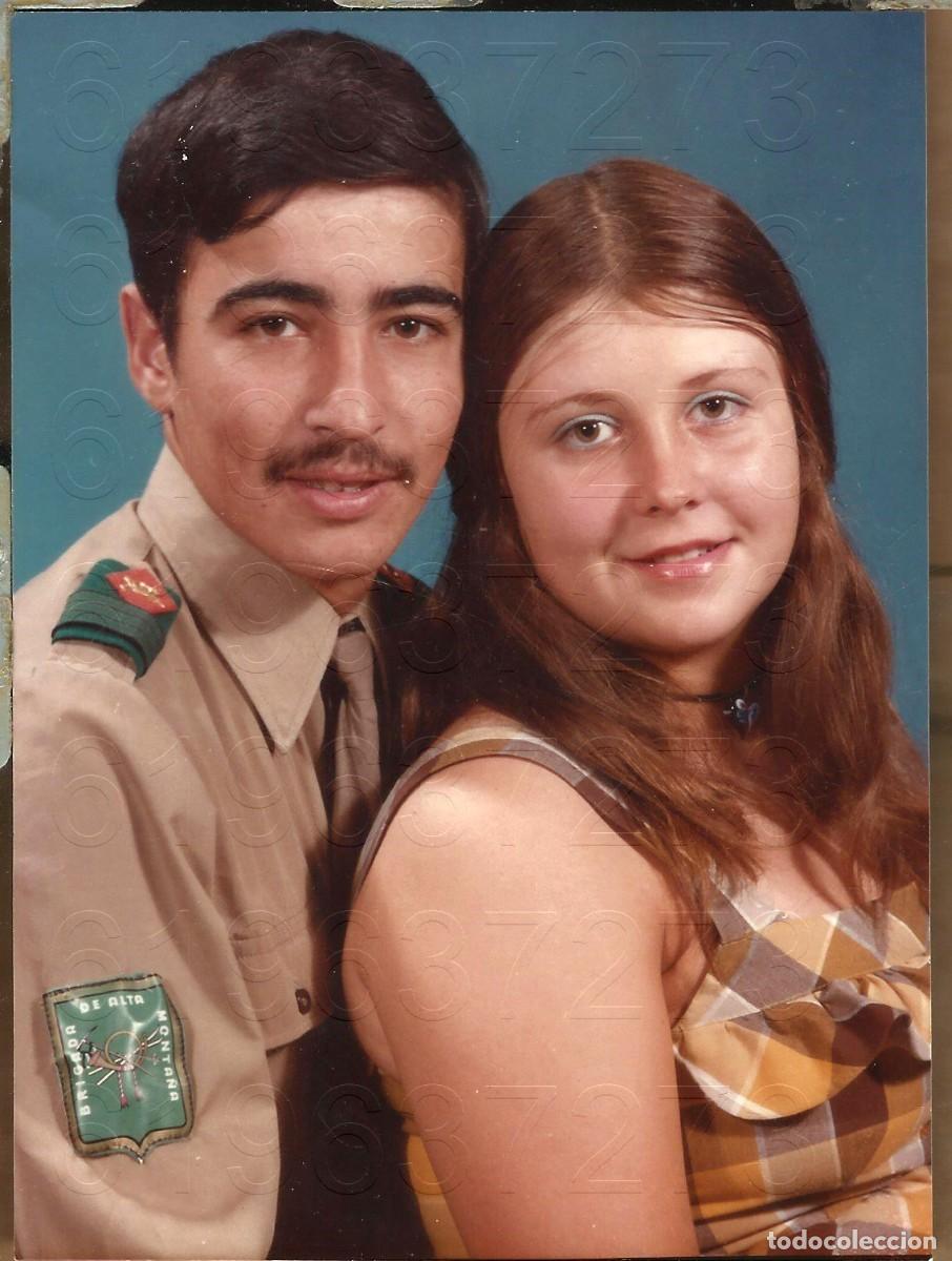 Military Antiques: ALTA MONTA&Ntilde;A BRIGADA SARGENTO A&Ntilde;OS 70 FOTOGRAFIA UNICA 12X9 LM37