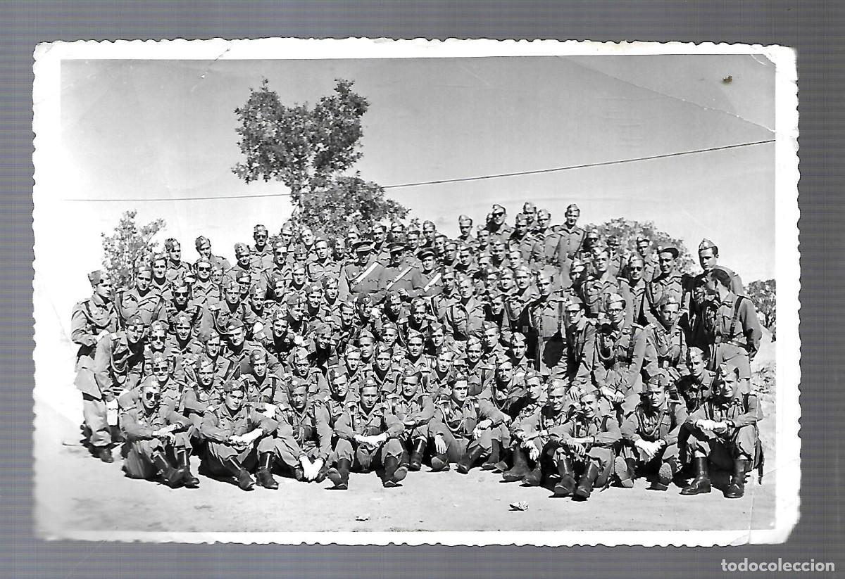 Military Antiques: M33- ANTIGUA FOTOGRAFIA DE UNA COMPA&Ntilde;IA DE MILITARES Y TRES ALTOS MANDOS