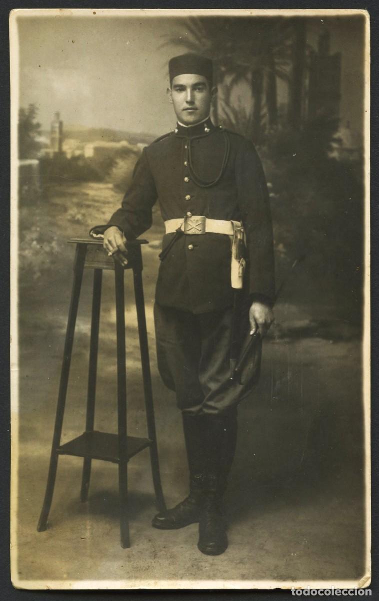 Militaria: ESPA&Ntilde;A, TARJETA POSTAL FOTOGR&Aacute;FICA, SOLDADO DE ARTILLER&Iacute;A