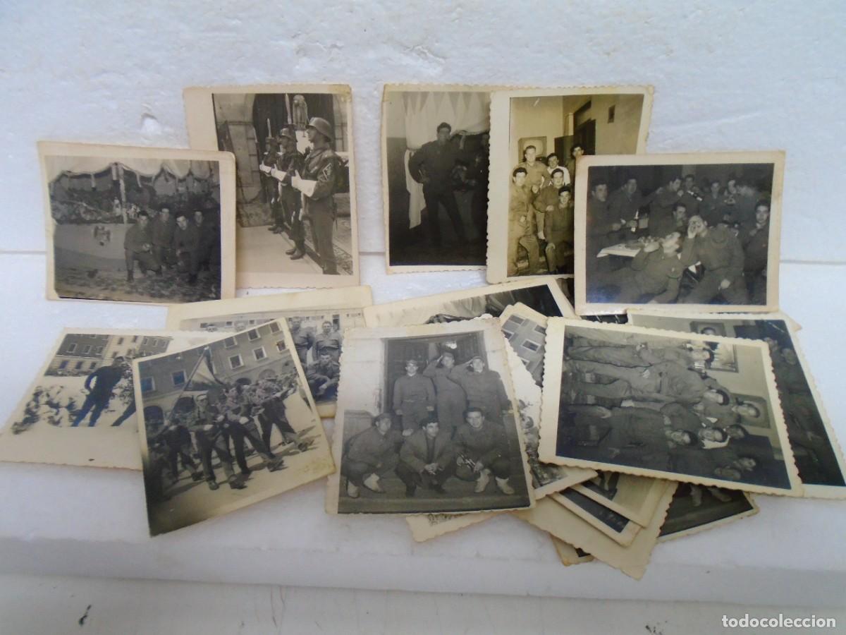 Militaria: BURGOS.LOTE DE 18 FOTOGRAFIAS DE MILITARES FOTOS MIGUEL Y LLINAS.
