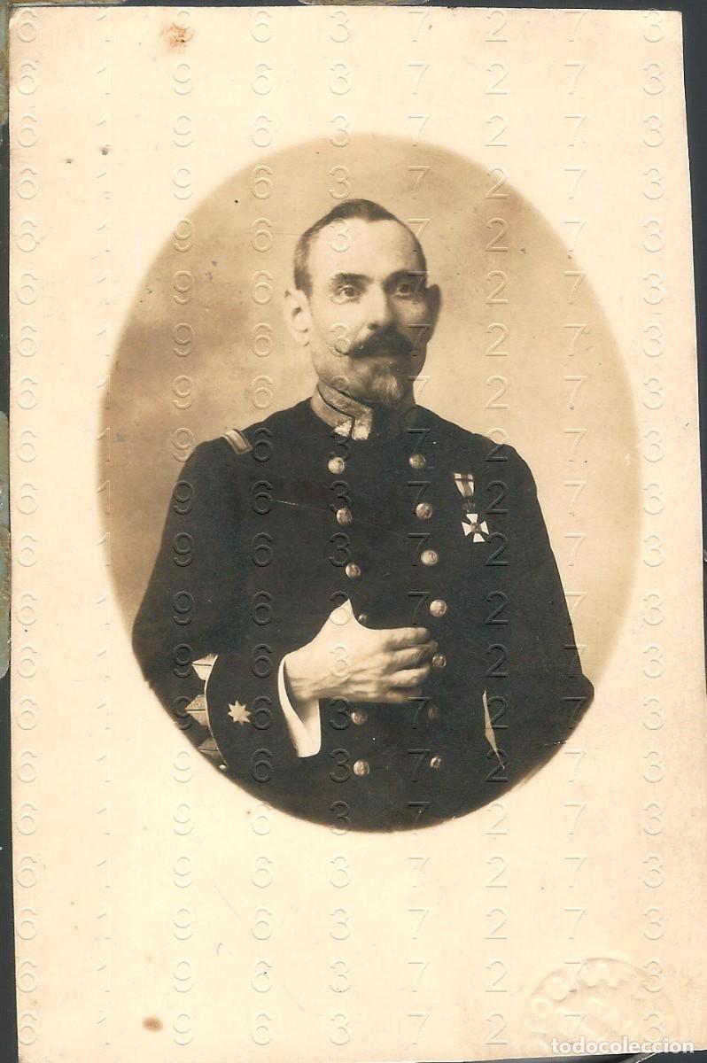 Militaria: COMANDANTE FRANCISCO CLAVIJO CARRASCO ALBUMINA 12X8CM LM56