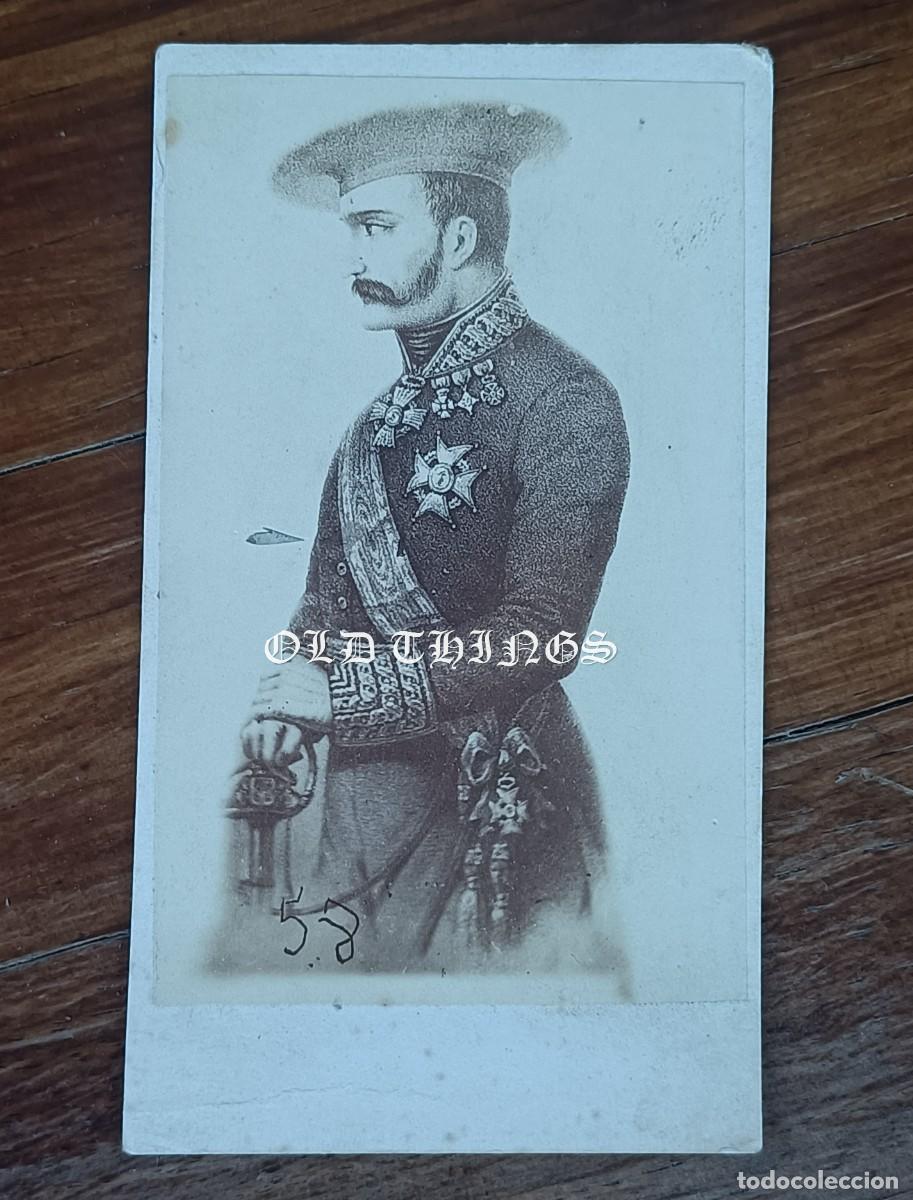 Militaria: FOTOGRAFIA ALBUMINA TIPO CDV DE ZUMALACARREGUI / 1868 / CARLISMO / CARLISTA / MIDE 10,5 X 6,5 CMS.