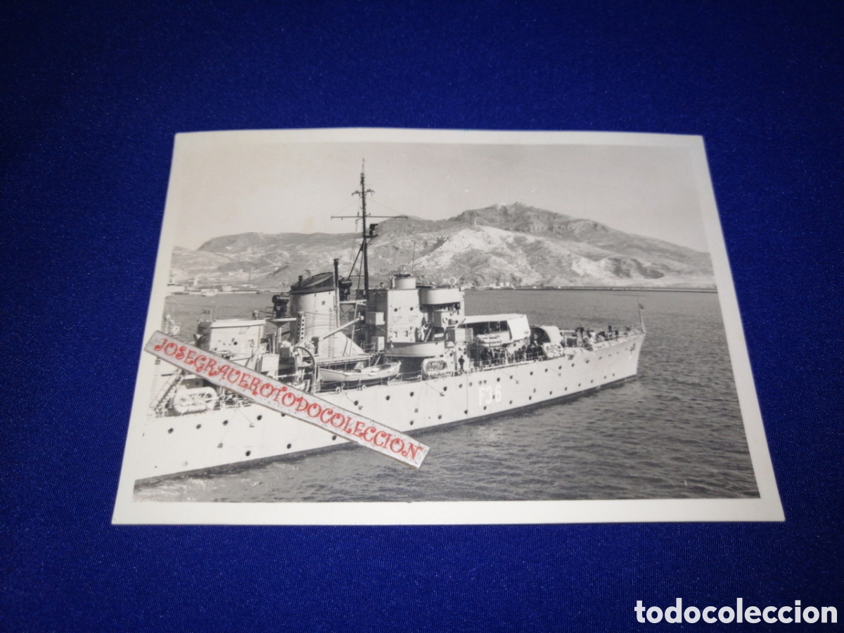 Militaria: BARCO DE GUERRA FOTOGRAF&Iacute;A ANTIGUA