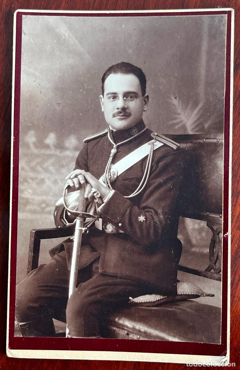 Militaria: ANTIGUA FOTOGRAFIA DE ALFEREZ DE ALFONSO XIII CUERPO DE SANIDAD, POSIBLEMENTE ERA MEDICO, TAMA&Ntilde;O POS