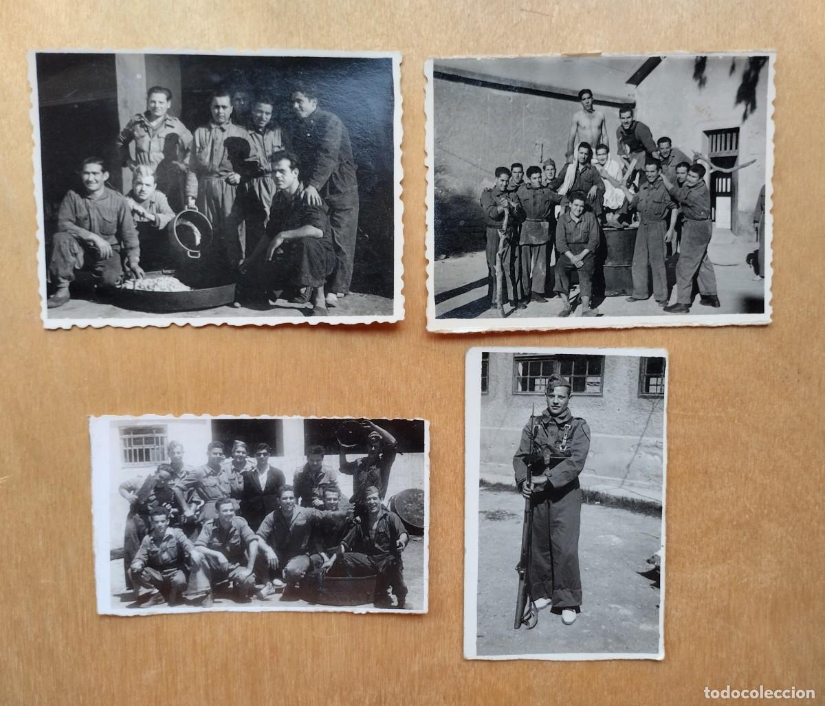 Militaria: Lote de fotograf&iacute;as antiguas de militares en Alicante. Benal&uacute;a. A&ntilde;os 40