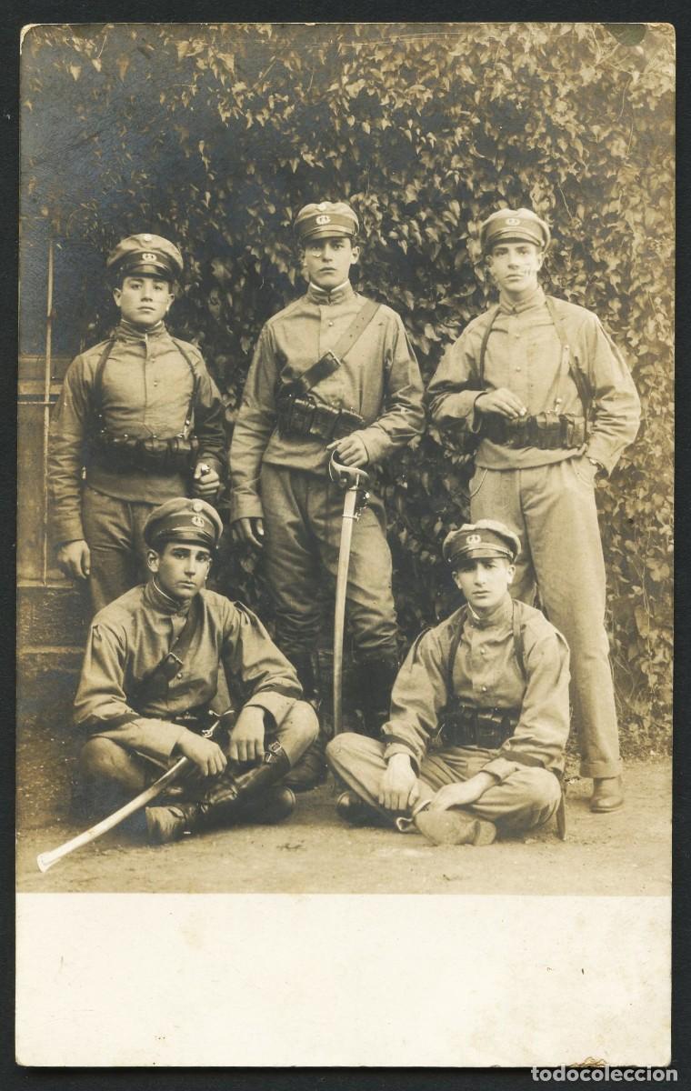 Militaria: TARJETA POSTAL FOTOGR&Aacute;FICA, MILITARES A IDENTIFICAR