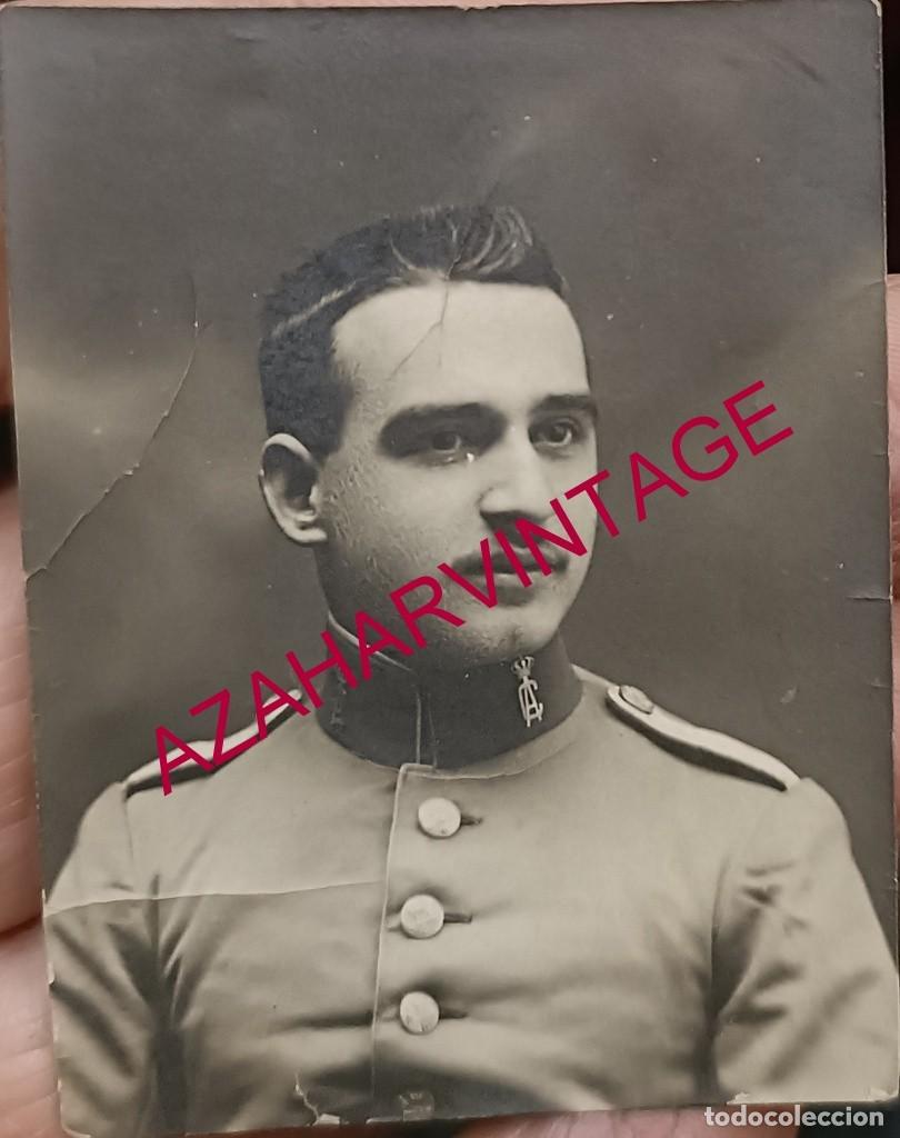 Militaria: ANTIGUA FOTOGRAFIA MILITAR EPOCA ALFONSINA, 45X60MM