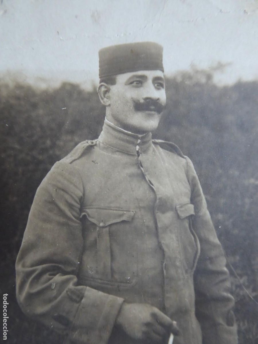 Militaria: Fotograf&iacute;a soldado del ej&eacute;rcito espa&ntilde;ol. Guerra de Marruecos