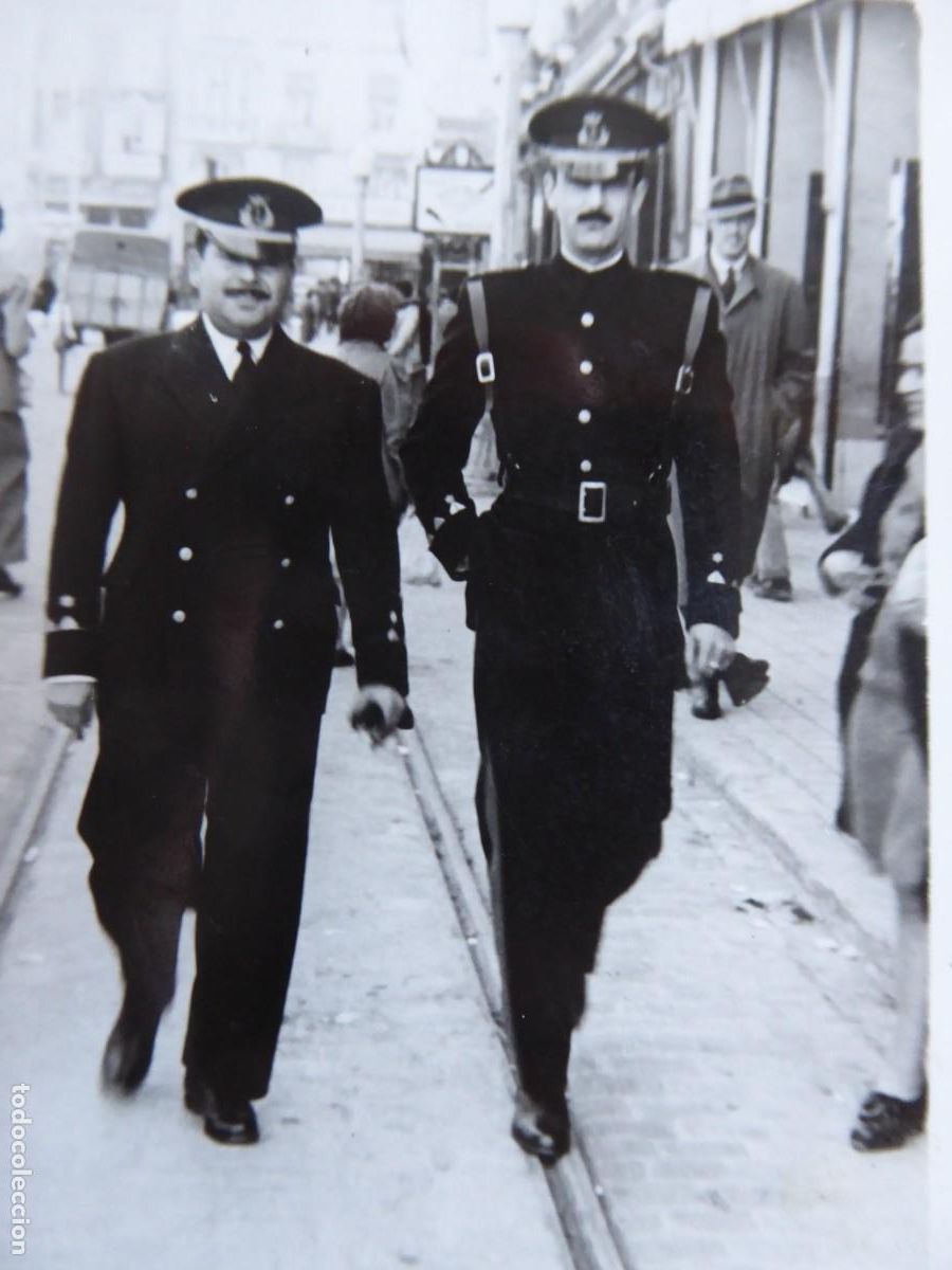 Militaria: Fotograf&iacute;a teniente infanter&iacute;a de marina.