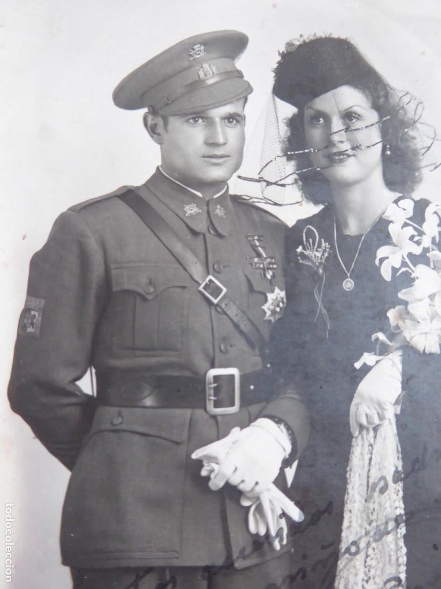 Militaria: Fotograf&iacute;a sargento del ej&eacute;rcito espa&ntilde;ol. Agrupaci&oacute;n Divisiones Guadarrama y Somosierra