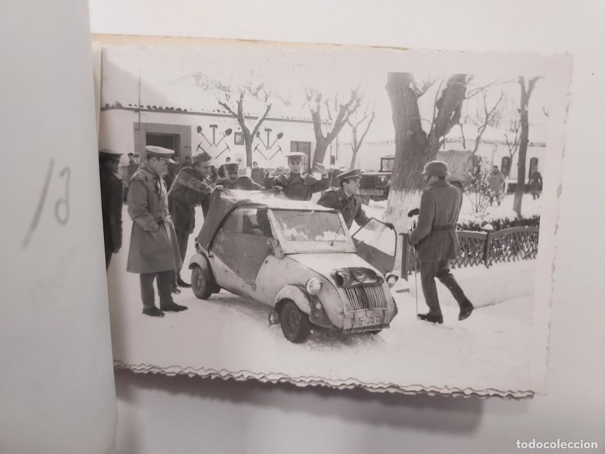 Militaria: Militar Taco 28 fotos Regimiento Artiller&iacute;a 71. D&iacute;a de la Nevada. Febrero 1963. 10 x 7 cm