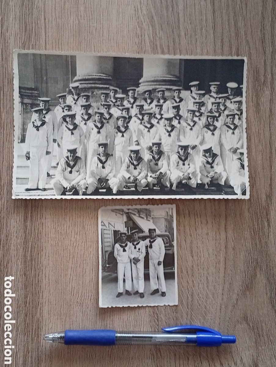 Militaria: Fotograf&iacute;as sub oficiales de la armada.almirante.infanteria de marina.post guerra civil.marina de gu
