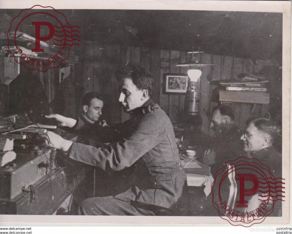 Military Antiques: NACHTLICHER LAUTSPRECHEREINSATZ VOR DEM FEIND 1942 FOTO DE PRESSE