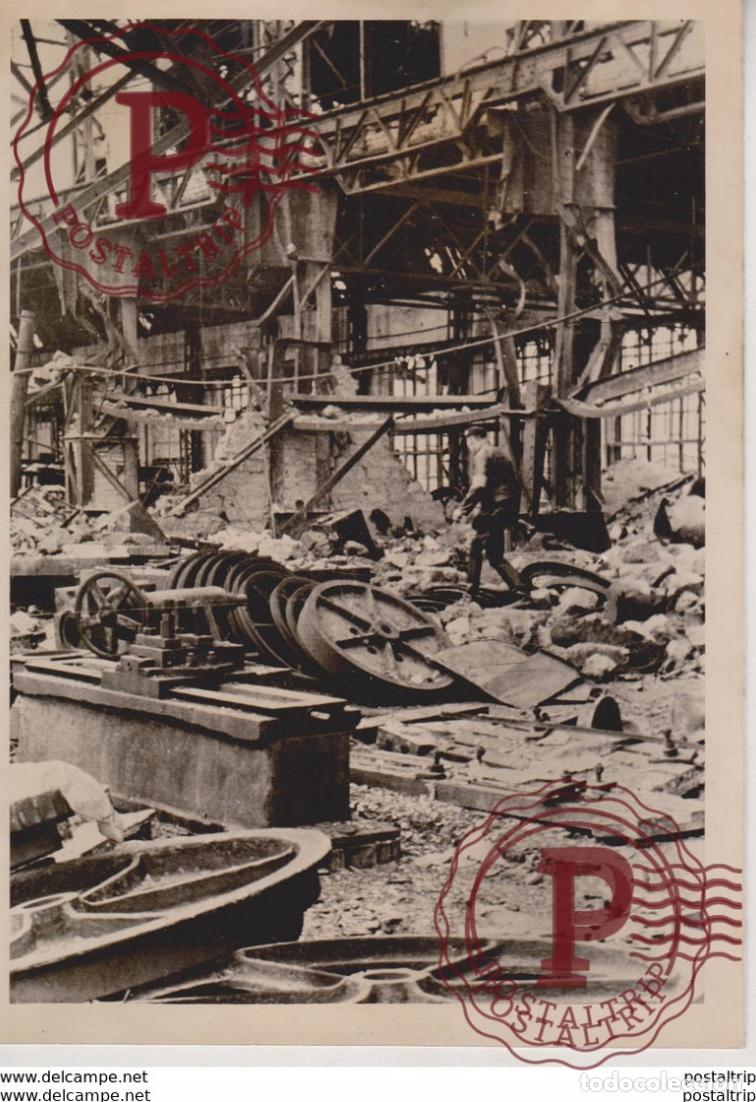 Military Antiques: DOKUMENTE SOWJETISCHER RACHENSUCHT GROSSE EISENBAHNWERKSTATTE 1942 FOTO DE PRESSE