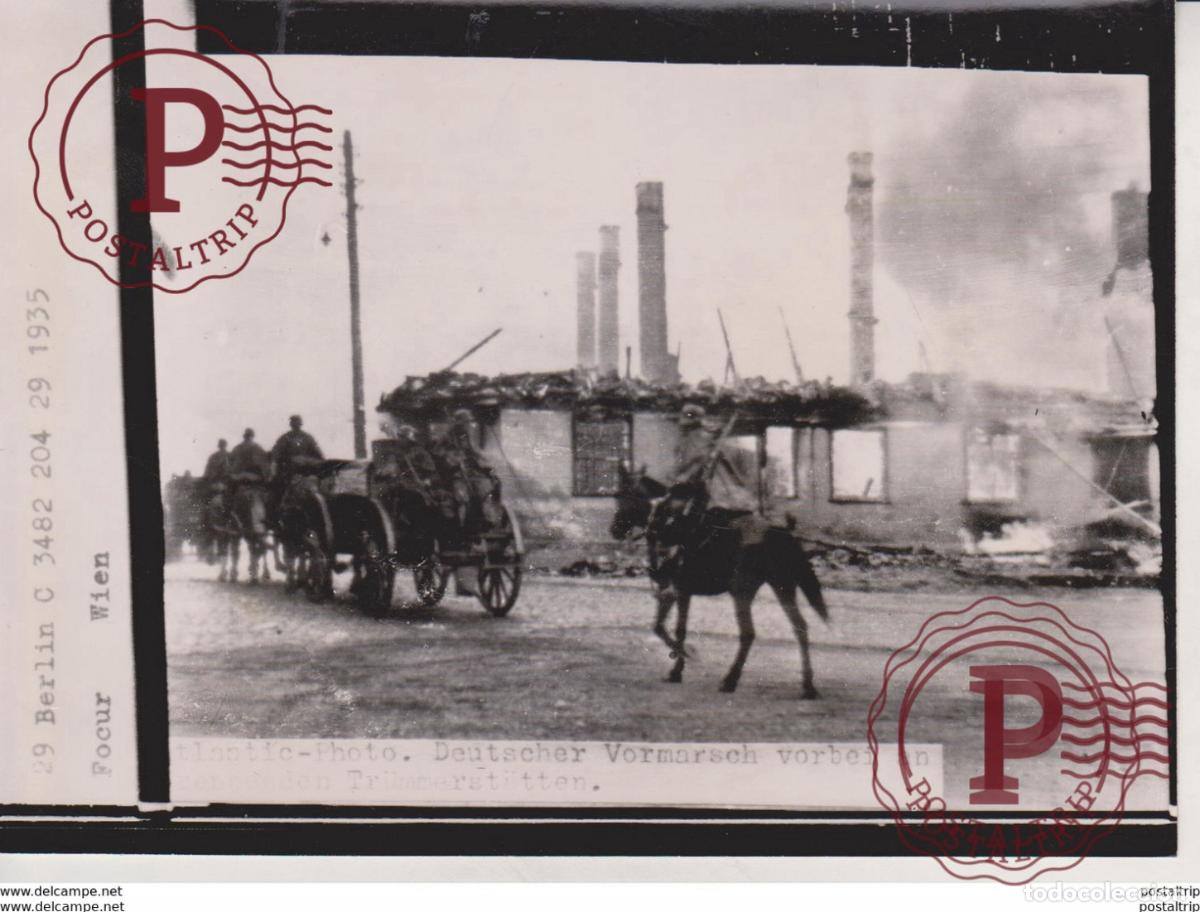 Military Antiques: DEUTSCHER VORMARSCH FOTO DE PRESSE