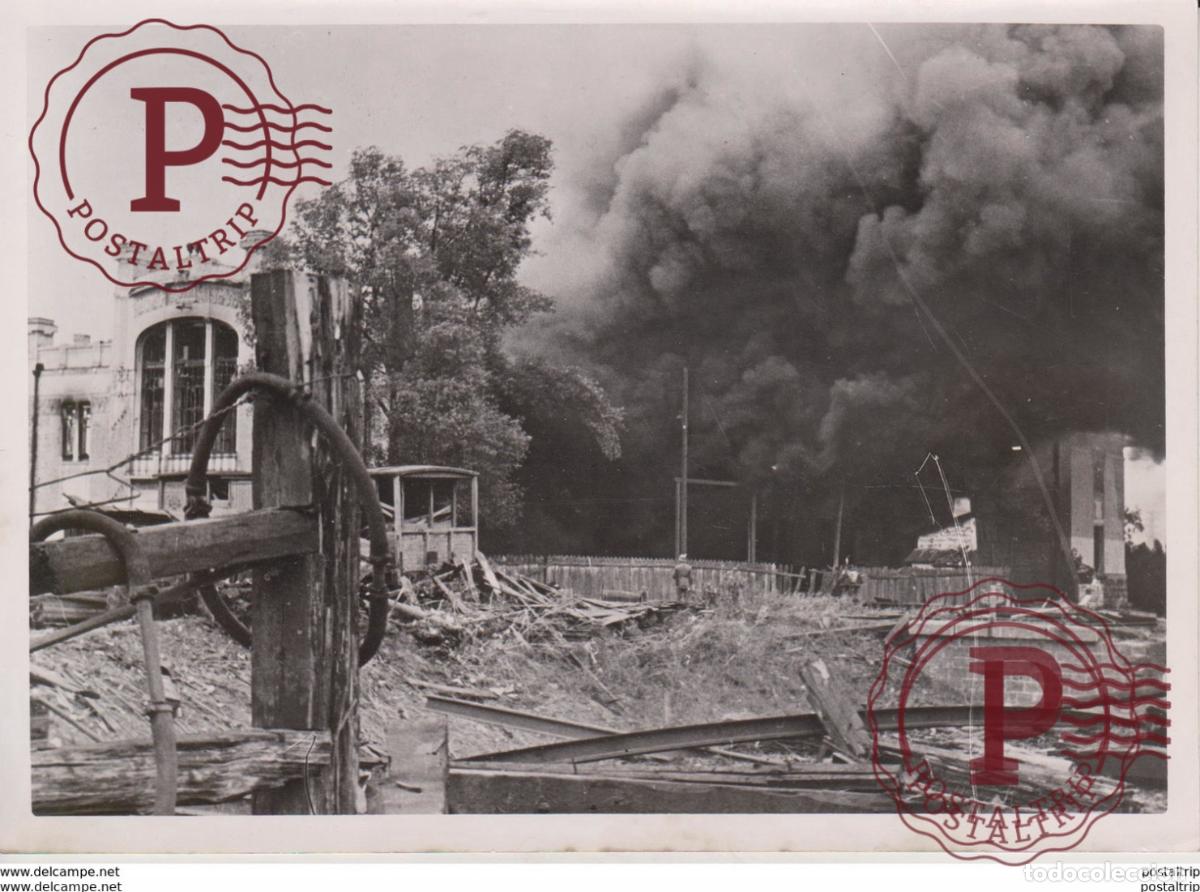 Military Antiques: VERWALTUNGSGEBAUDE EINES SOWJETGUTERBAHNHOFS 1941 FOTO DE PRESSE