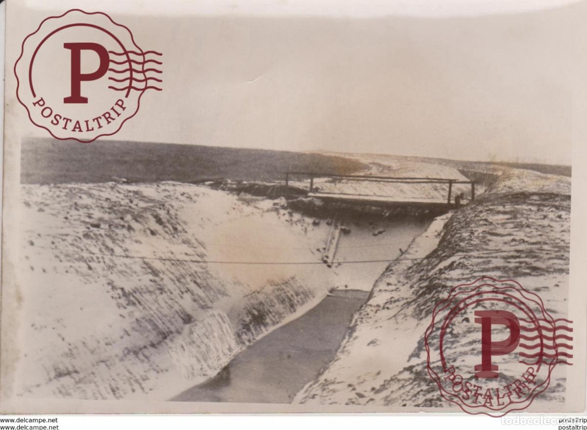 Militaria: SOWJETISCHER TANKGRABEN FOTO DE PRESSE WW2 WWII WORLD WAR 2 WELTKRIEG aleman deutchland