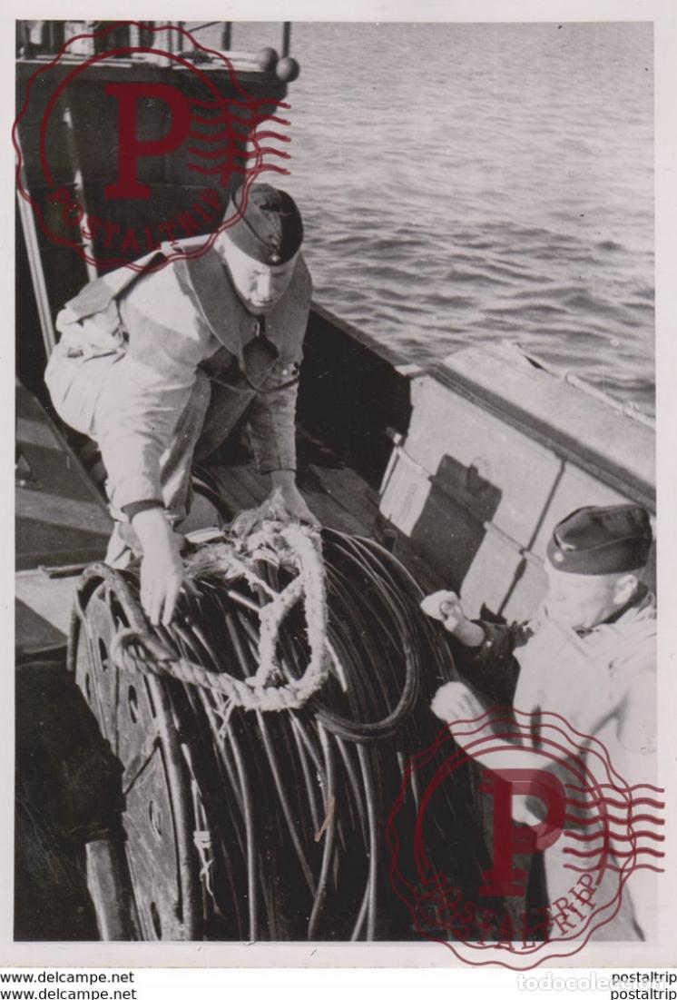 Militaria: FRUHER FISCHDAMPFER MINENSUCHBOOT ATLANTIC KRIEGSMARINE FOTO DE PRESSE WW2 WWII WORLD WAR 2 WELTKRI