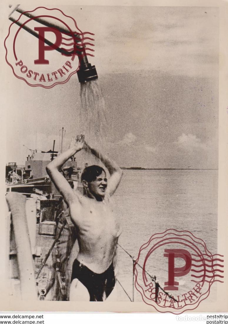 Militaria: AUF EINEM MINENRAUMBOOT ATLANTIC KRIEGSMARINE FOTO DE PRESSE WW2 WWII WORLD WAR 2 WELTKRIEG aleman