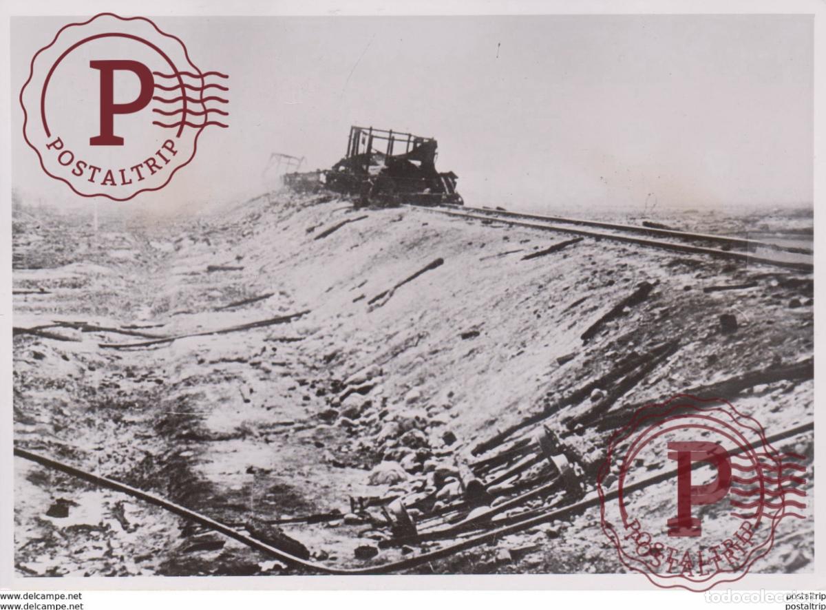 Militaria: FINNISCHE VORMARSCH KARELIEN BAHNHOF PINTAKARANTA FOTO DE PRESSE WW2 WWII WORLD WAR 2 WELTKRIEG ale