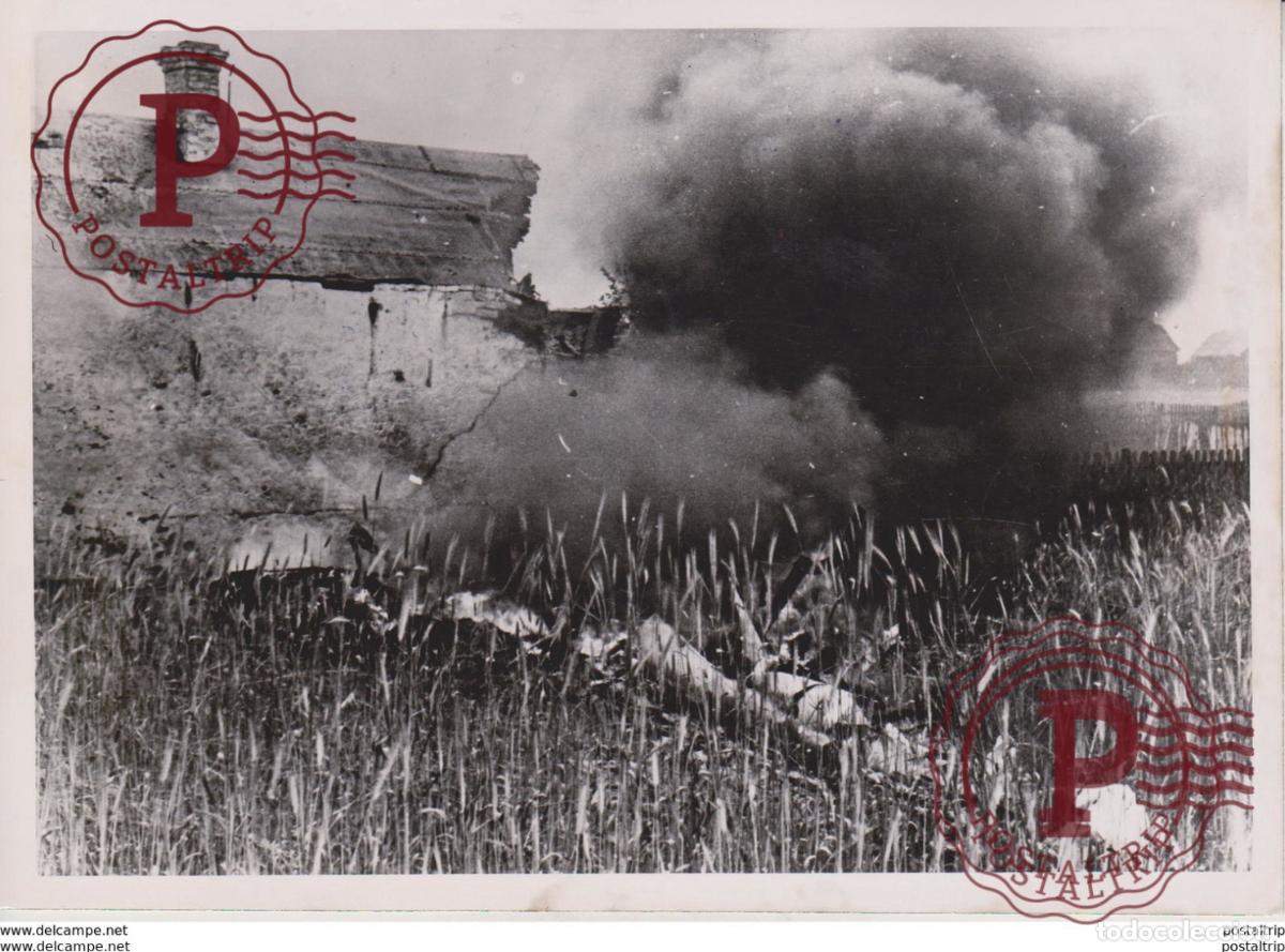 Militaria: ABGESCHOSSENEN SOWJETISCHEN BOMBERS FOTO DE PRESSE WW2 WWII WORLD WAR 2 WELTKRIEG aleman deutchland