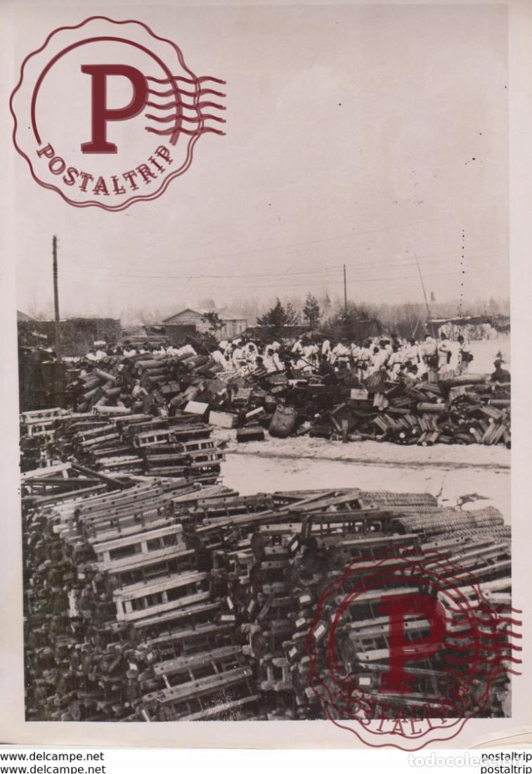 Militaria: leergut eisenbahnzuge stellung FOTO DE PRESSE WW2 WWII WORLD WAR 2 WELTKRIEG aleman deutchland