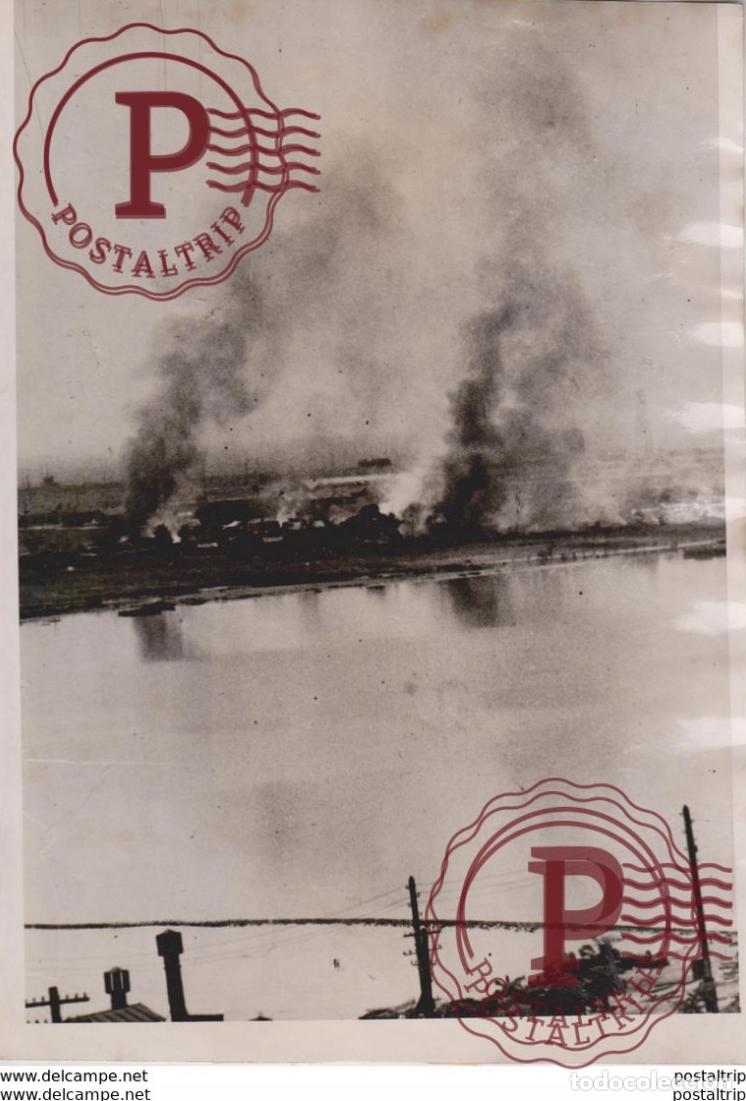 Militaria: UBER PANZERGRABEN HINWEG FOTO DE PRESSE WW2 WWII WORLD WAR 2 WELTKRIEG aleman deutchland