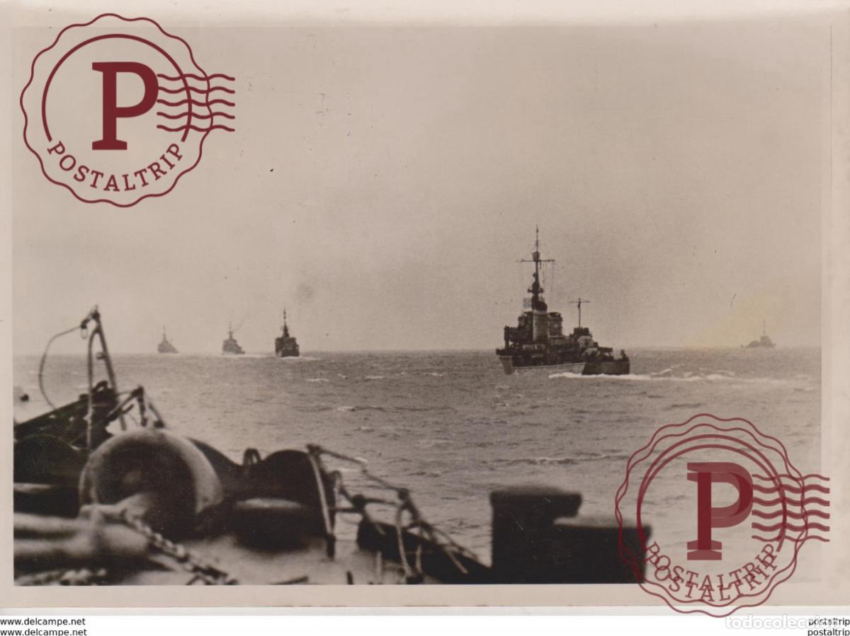 Militaria: FRANCE ESPA&Ntilde;A BISKAYA DEUTSCHE ZERSTORER KRIEGSMARINE FOTO DE PRESSE WW2 WWII WORLD WAR 2 WELTKRIEG
