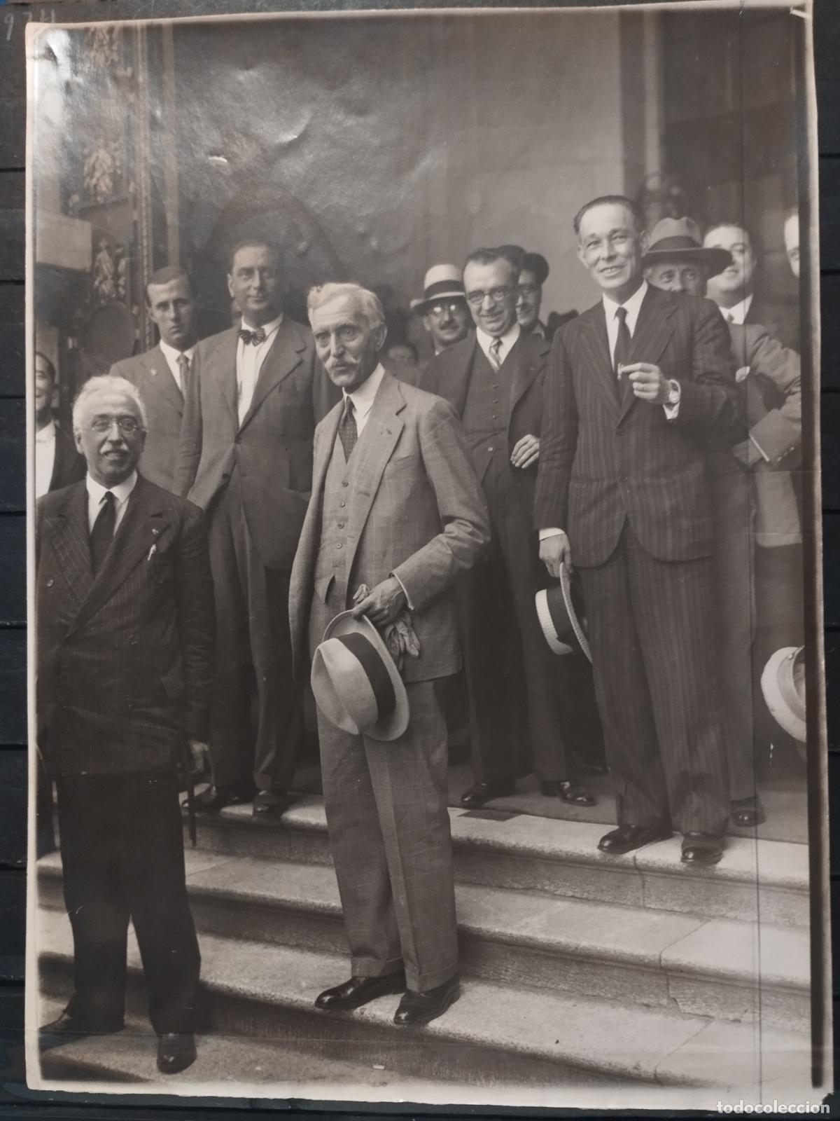 Militaria: TKZ - FOTOGRAFIA ORIGINAL. PRESIDENTE MACIA SALIENDO DEL PALACE PARA IR AL BANQUETE EN EL RITZ. 1931
