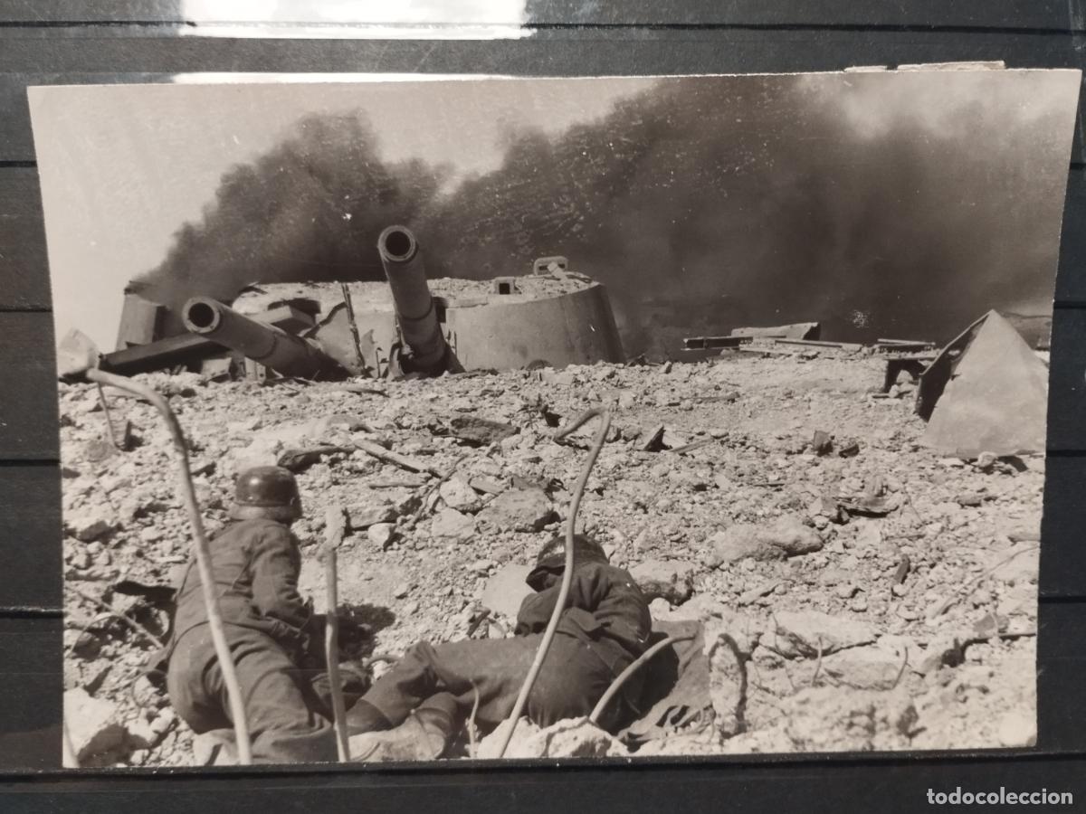 Military Antiques: TKZ - FOTOGRAFIA ORIGINAL. LAS TROPAS ALEMANAS DESTRUYEN Y PREPARAN EL ASALTO DE UN BUNKER. 1943