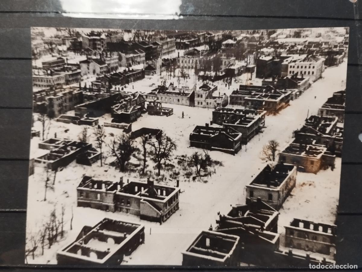 Military Antiques: TKZ - FOTOGRAFIA ORIGINAL. TOMA AEREA DE UNA CIUDAD SOVIETICA DESTRUIDA. 1943