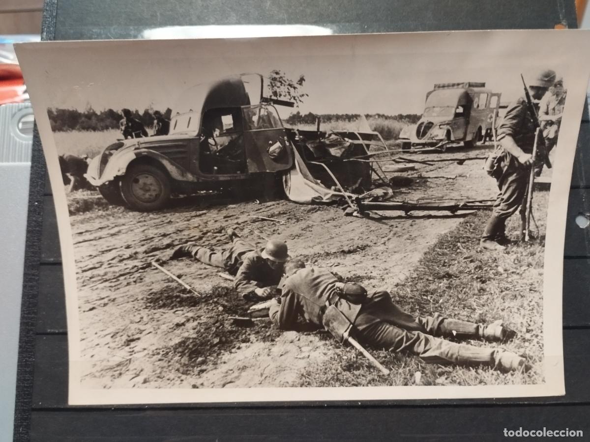 Military Antiques: TKZ - FOTOGRAFIA ORIGINAL. II GM. LAS TROPAS ALEMANAS DESMINANDO LAS CARRETERAS. 1941