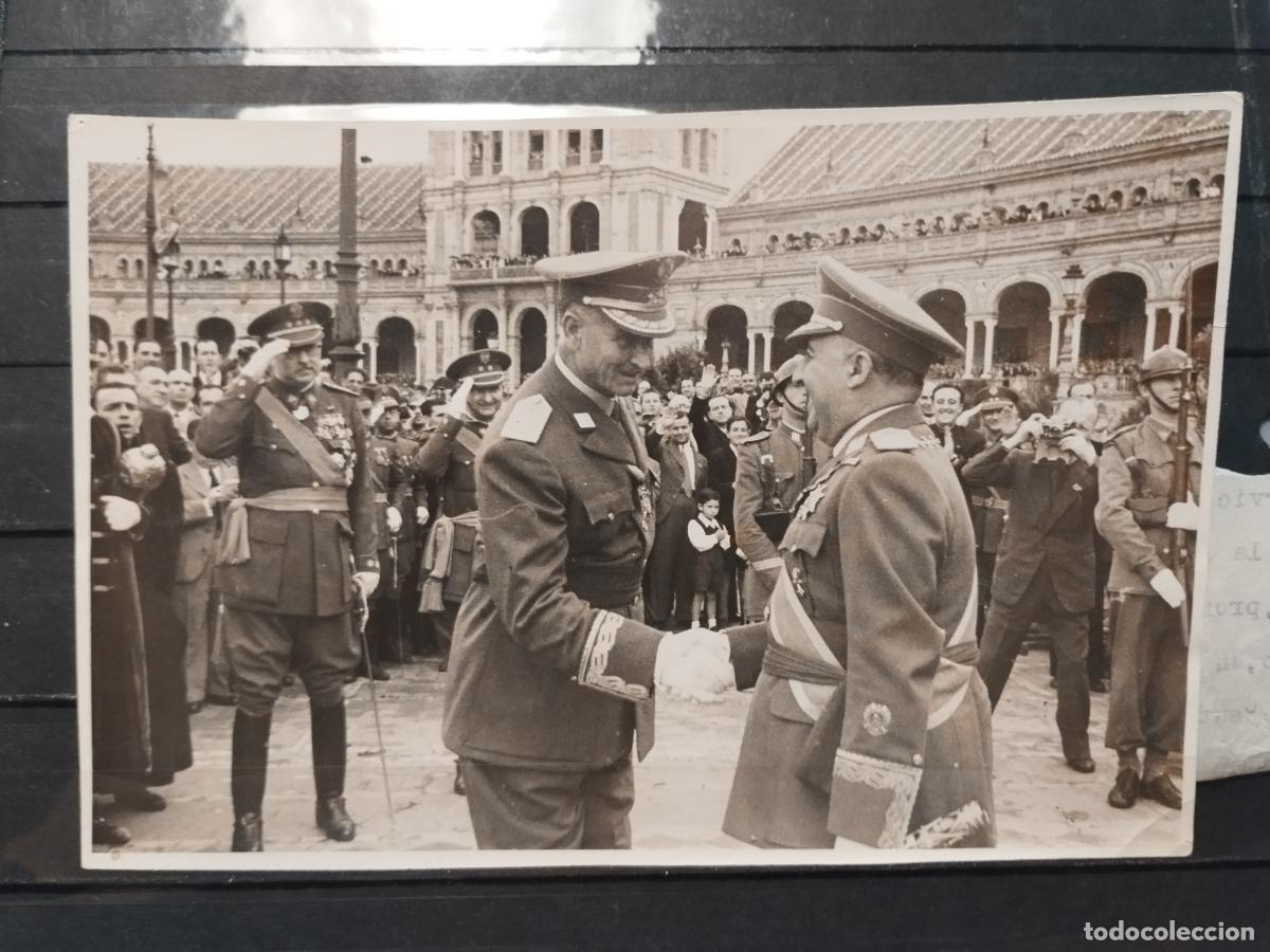 Militaria: TKZ - FOTOGRAFIA ORIGINAL. FRANCO CON EL GENERAL QUEIPO DEL LLANO. 1944