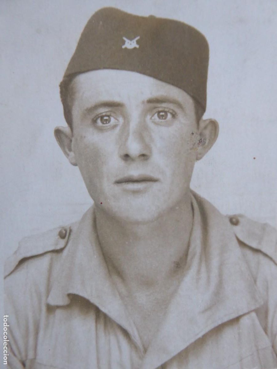 Militaria: Fotograf&iacute;a soldado regulares. Boal 1938