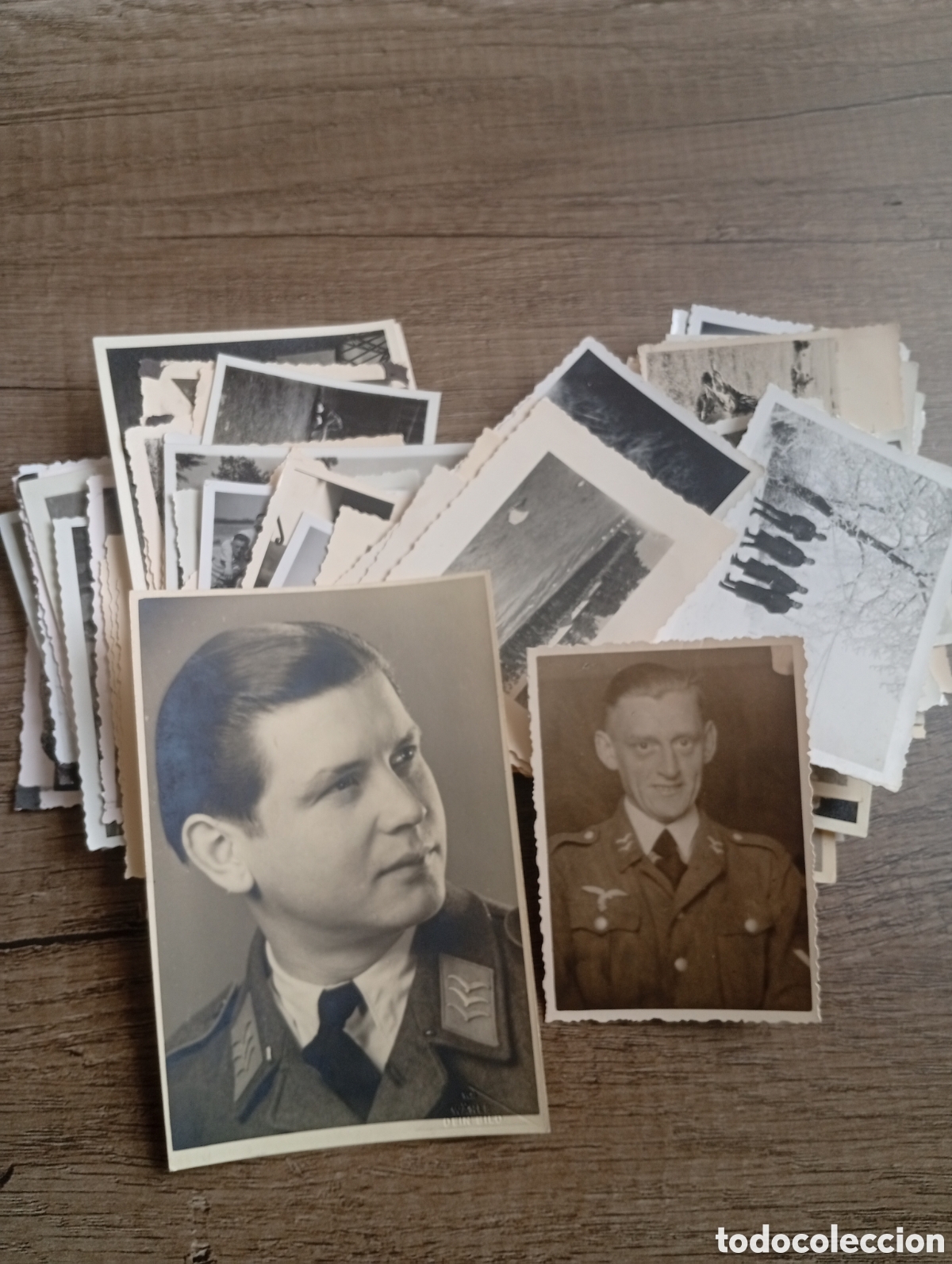 Militaria: Lote 92 fotograf&iacute;as guerra civil legi&oacute;n condor y guerra mundial.nazi.aviador.luftwaffe.falange.reque