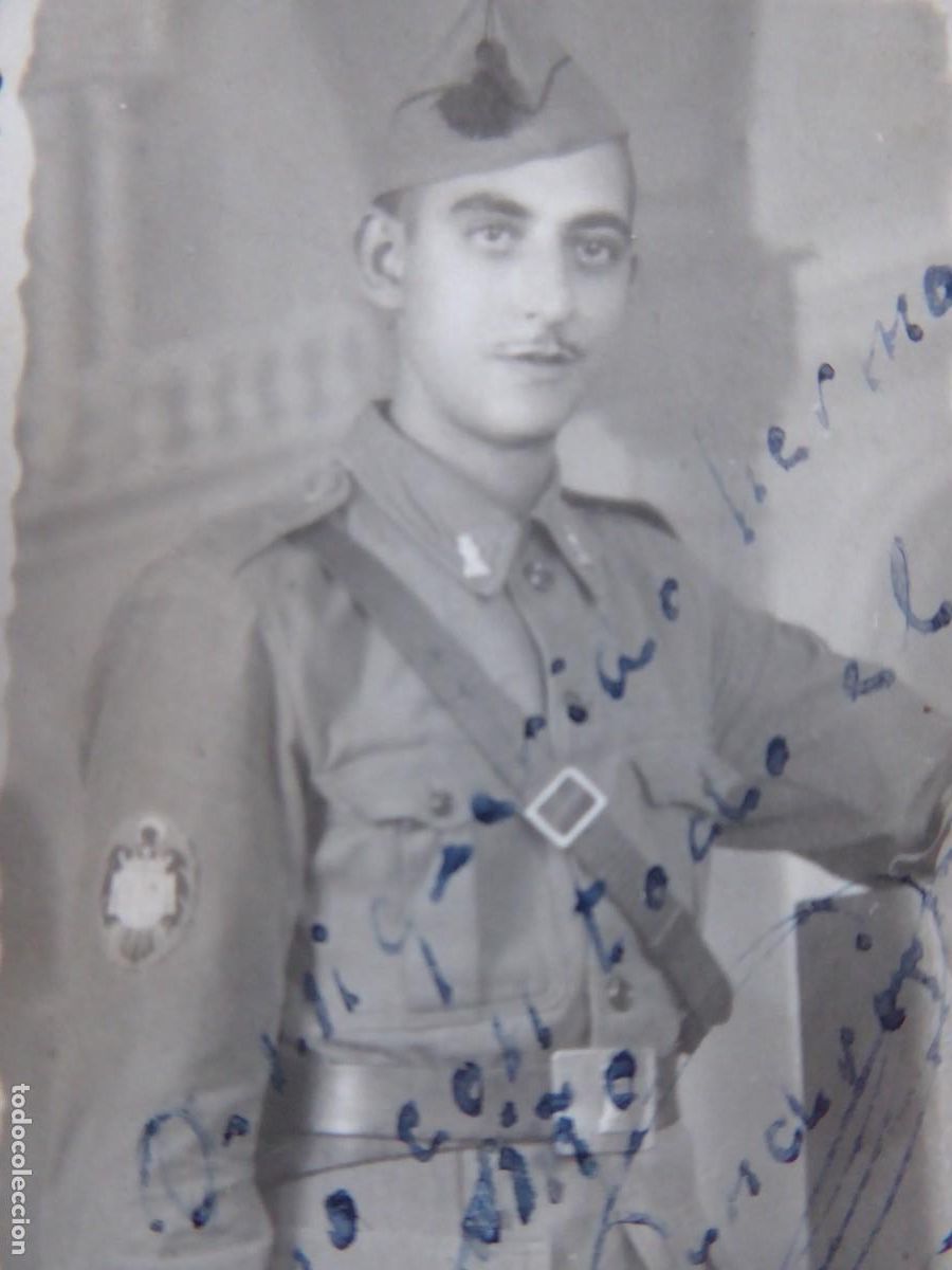 Militaria: Fotograf&iacute;a soldado ingenieros del ej&eacute;rcito espa&ntilde;ol. Ceuta 1942