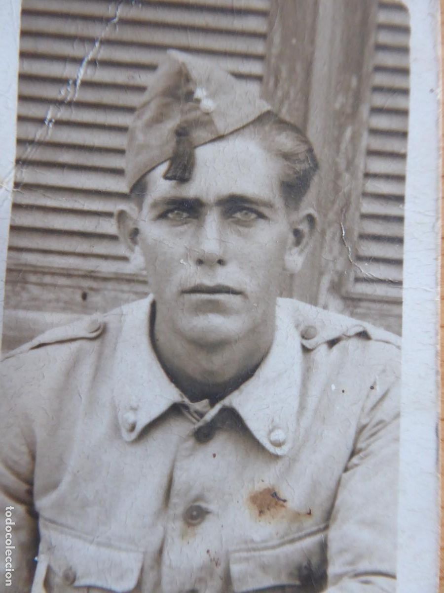 Militaria: Fotograf&iacute;a soldados artiller&iacute;a del ej&eacute;rcito espa&ntilde;ol.